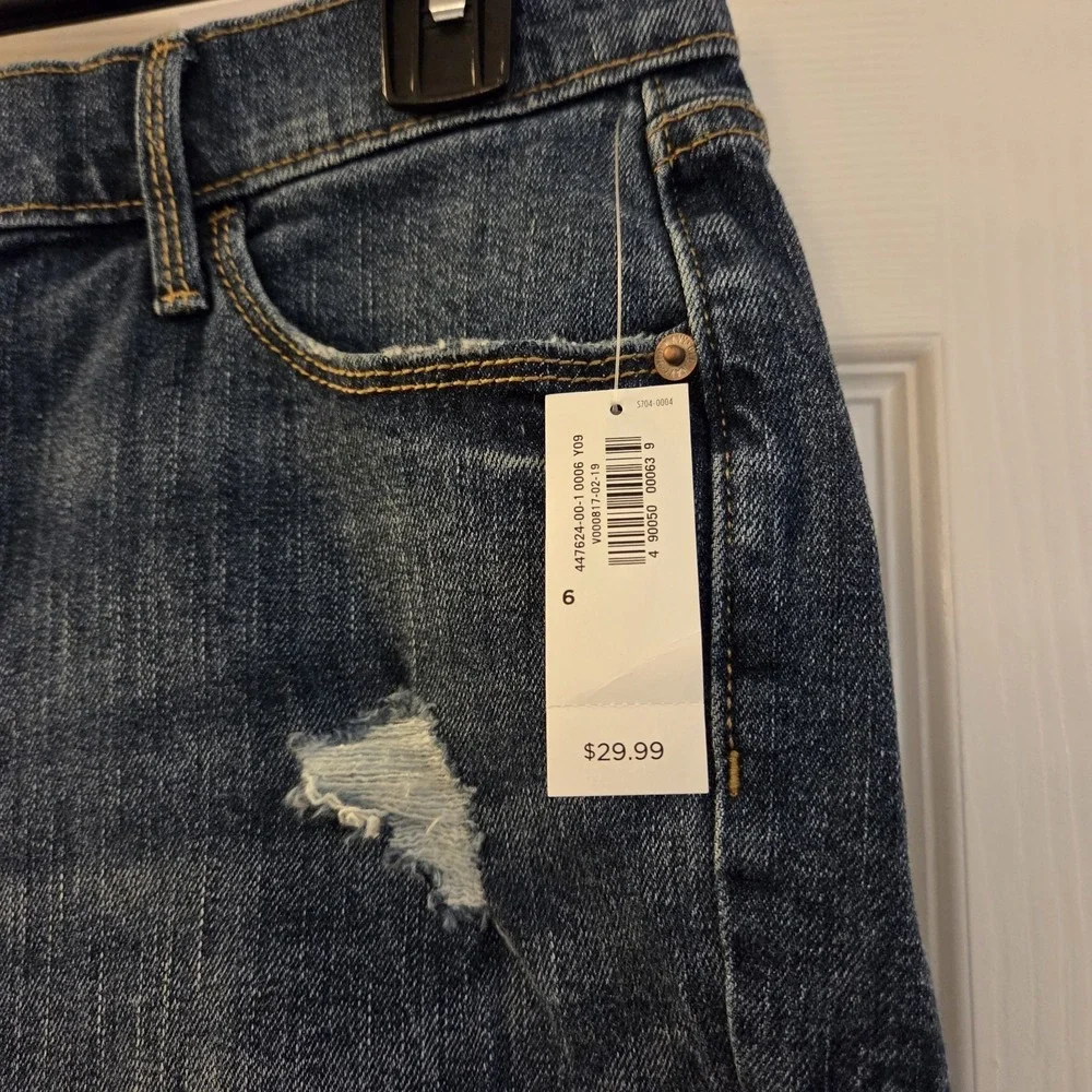 Old Navy sz 6‎ cut off jean shorts NWT 5